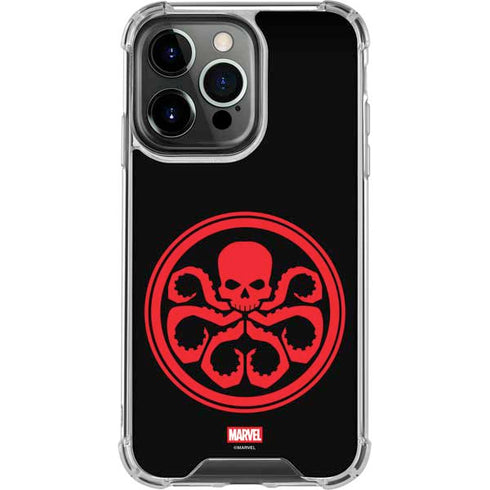 Marvel Captain America Hydra Symbol iPhone 14 Pro Clear Case